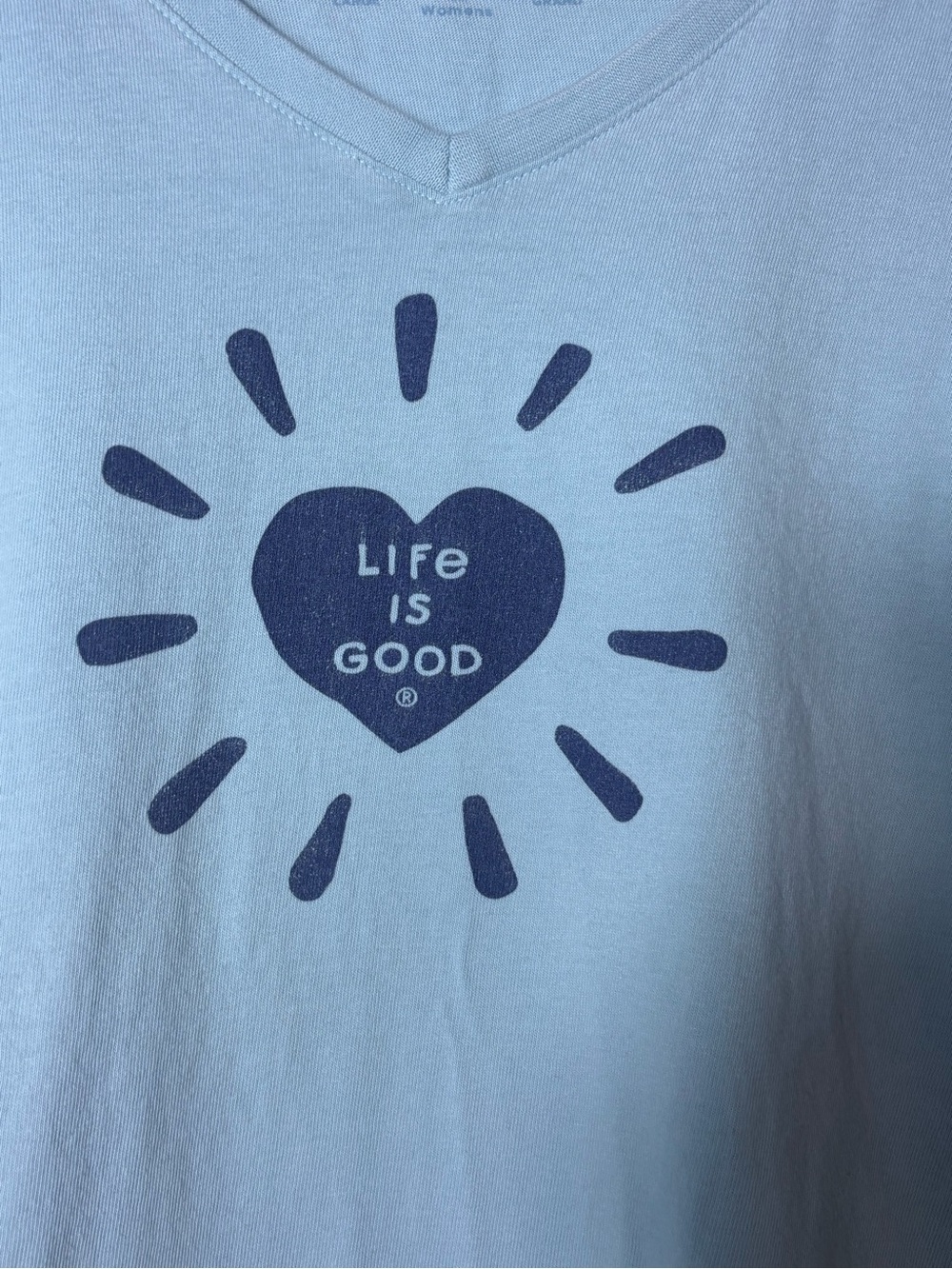 2 Pack Women’s Life Is Good Tshirt Sz L Beachy Summer Pattern - Picture 7 of 16